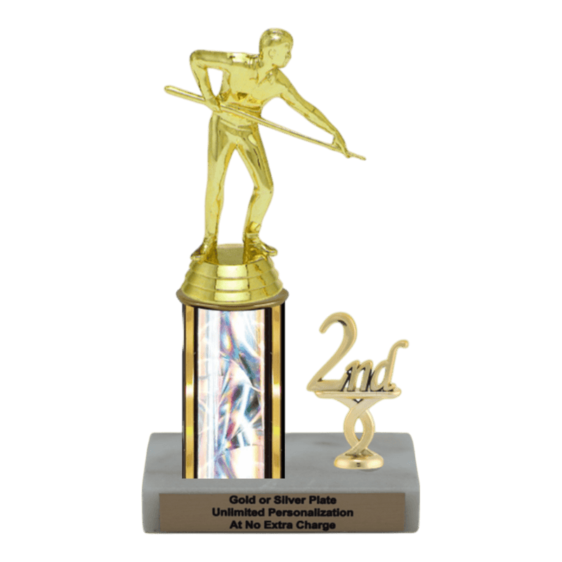 Custom Billiards Trophy - Type L Series 3407 - Anderson Trophy Co.