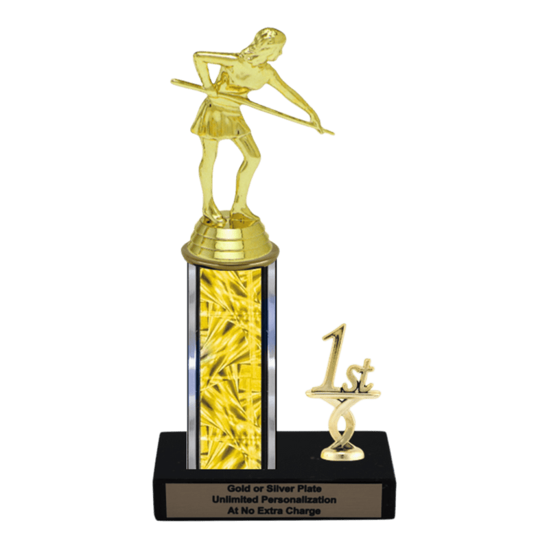 Custom Billiards Trophy - Type L Series 3407 - Anderson Trophy Co.