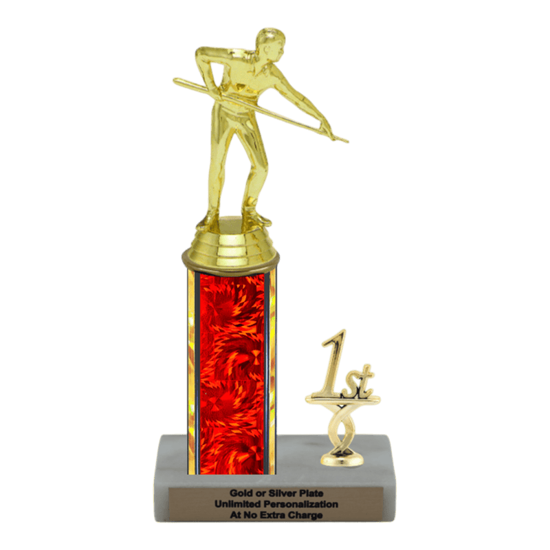 Custom Billiards Trophy - Type L Series 3407 - Anderson Trophy Co.