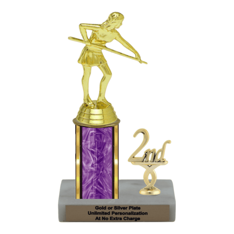 Custom Billiards Trophy - Type L Series 3407 - Anderson Trophy Co.