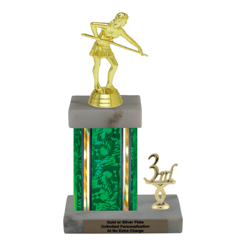 Custom Billiards Trophy - Type N Series 3407 - Anderson Trophy Co.