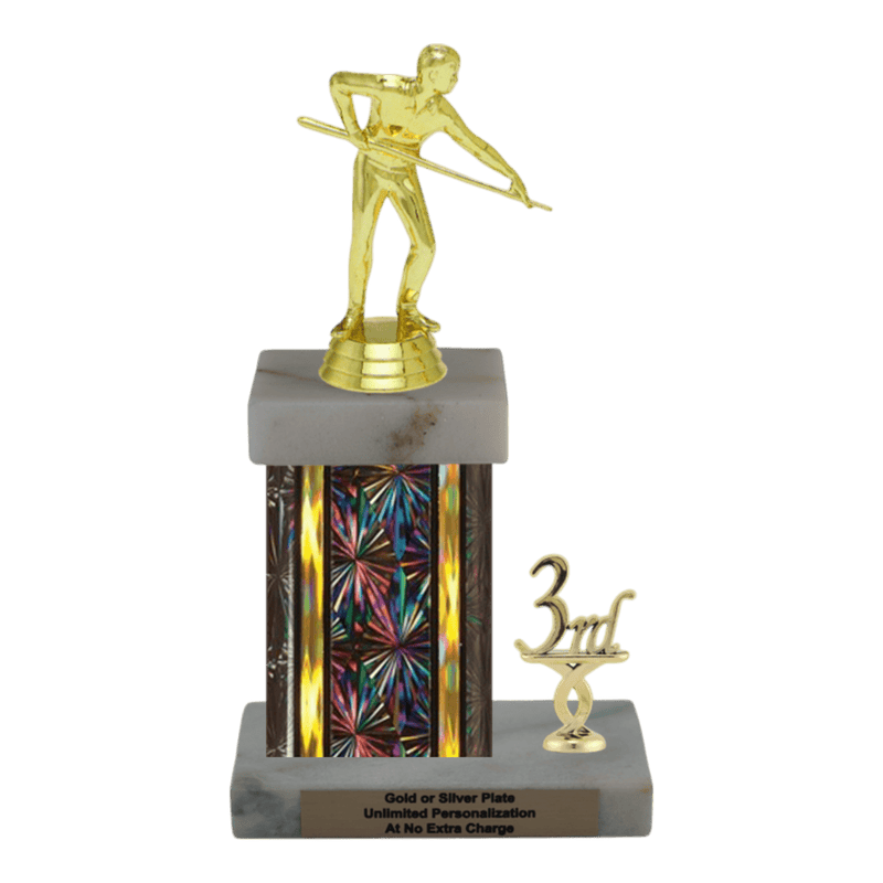 Custom Billiards Trophy - Type N Series 3407 - Anderson Trophy Co.