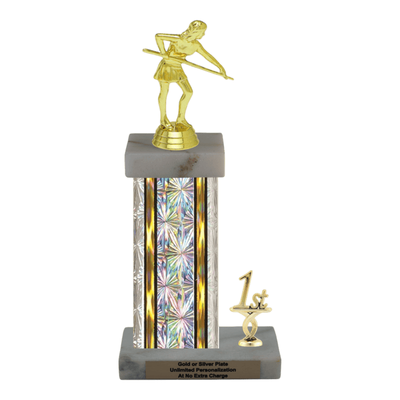 Custom Billiards Trophy - Type N Series 3407 - Anderson Trophy Co.