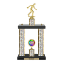 Custom Bowling 2 Post Trophy - Series 3551 - Anderson Trophy Co.