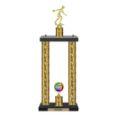 Custom Bowling 2 Post Trophy - Series 3551 - Anderson Trophy Co.