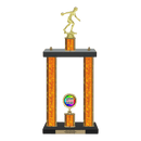 Custom Bowling 2 Post Trophy - Series 3551 - Anderson Trophy Co.