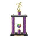 Custom Bowling 2 Post Trophy - Series 3551 - Anderson Trophy Co.