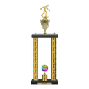 Custom Bowling 2 Post Trophy - Series 3551/2C17B - Anderson Trophy Co.