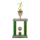 Custom Bowling 2 Post Trophy - Series 3551/2C17B - Anderson Trophy Co.