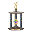 Custom Bowling 3 Post Trophy - Series 3551 - Anderson Trophy Co.