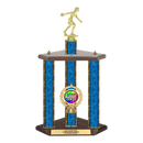 Custom Bowling 3 Post Trophy - Series 3551 - Anderson Trophy Co.