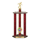 Custom Bowling 3 Post Trophy - Series 3551 - Anderson Trophy Co.