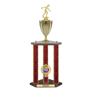 Custom Bowling 3 Post Trophy - Series 3551/2C17C - Anderson Trophy Co.