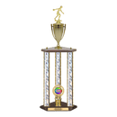 Custom Bowling 3 Post Trophy - Series 3551/2C17C - Anderson Trophy Co.
