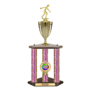 Custom Bowling 3 Post Trophy - Series 3551/2C17C - Anderson Trophy Co.
