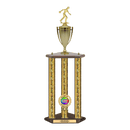 Custom Bowling 3 Post Trophy - Series 3551/2C17C - Anderson Trophy Co.