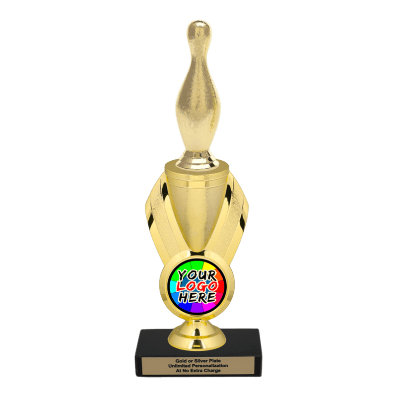 Custom Bowling Pin Trophy - Type B Series 3546/342655 - Anderson Trophy Co.