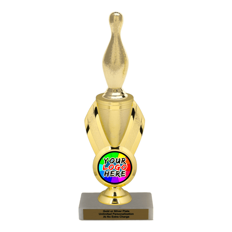 Custom Bowling Pin Trophy - Type B Series 3546/342655 - Anderson Trophy Co.