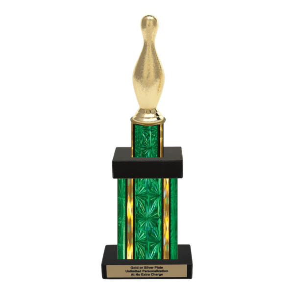 Custom Bowling Pin Trophy - Type G Series 3546 - Anderson Trophy Co.