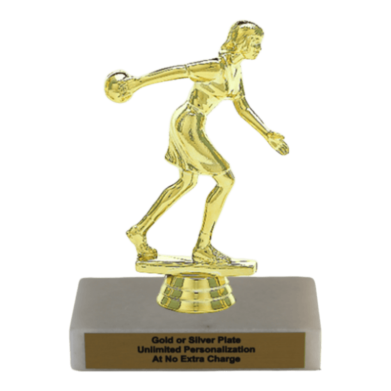 Custom Bowling Trophy - Type A Series 3551 - Anderson Trophy Co.