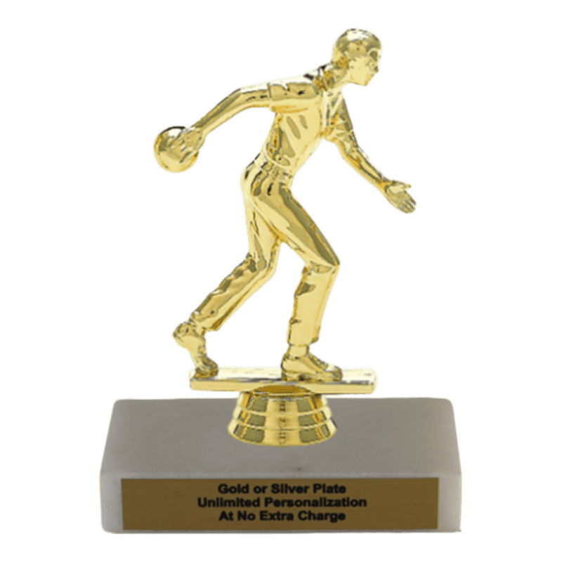 Custom Bowling Trophy - Type A Series 3551 - Anderson Trophy Co.