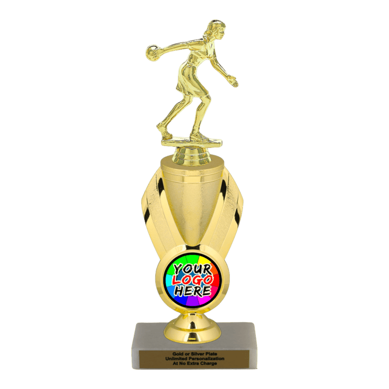 Custom Bowling Trophy - Type B Series 3551/342655 - Anderson Trophy Co.