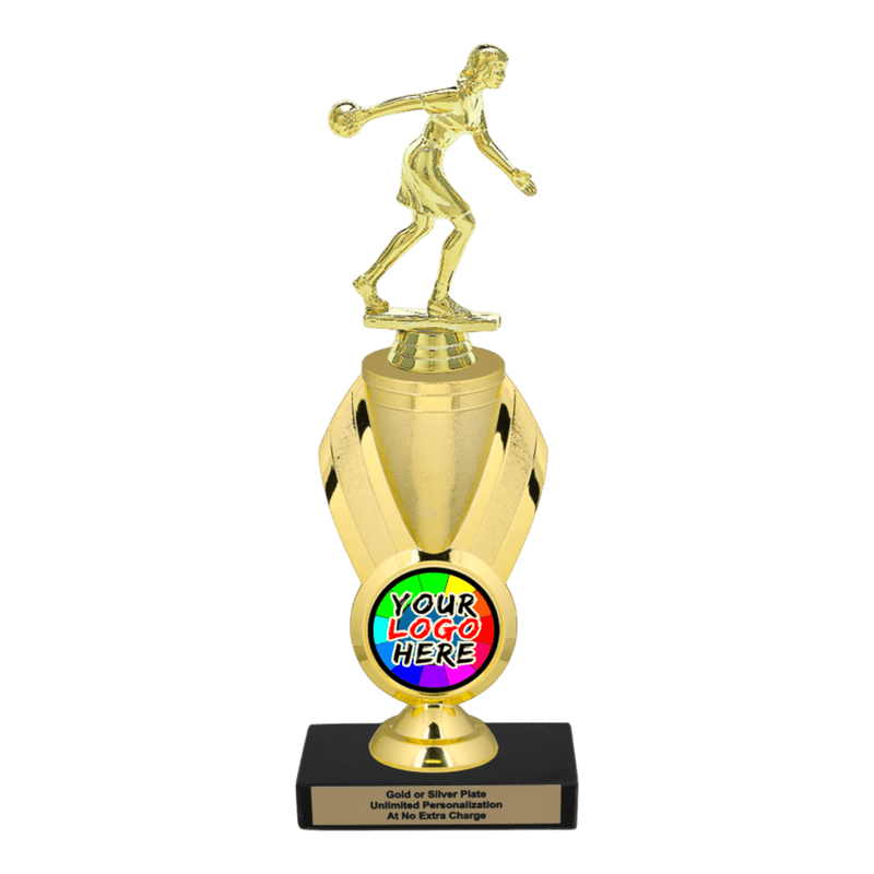 Custom Bowling Trophy - Type B Series 3551/342655 - Anderson Trophy Co.