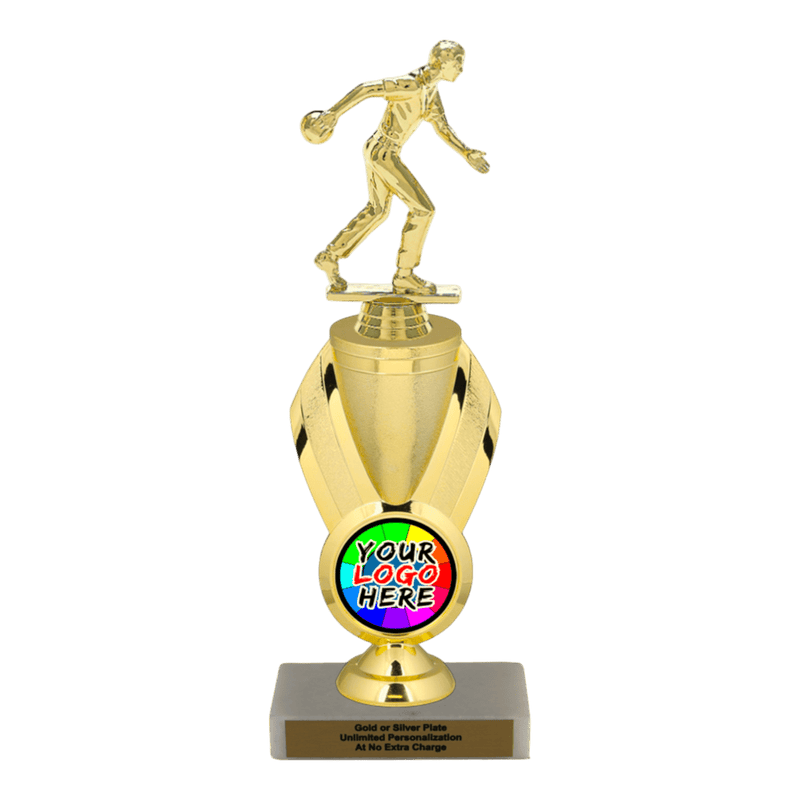 Custom Bowling Trophy - Type B Series 3551/342655 - Anderson Trophy Co.