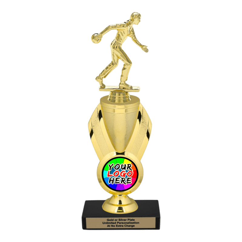 Custom Bowling Trophy - Type B Series 3551/342655 - Anderson Trophy Co.