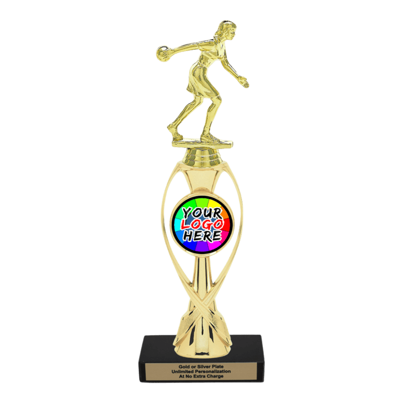 Custom Bowling Trophy - Type B Series 3551/36013 - Anderson Trophy Co.