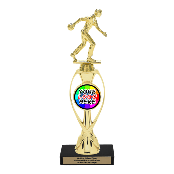 Custom Bowling Trophy - Type B Series 3551/36013 - Anderson Trophy Co.