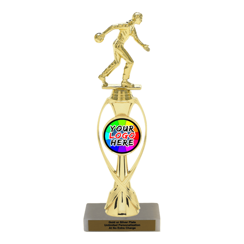 Custom Bowling Trophy - Type B Series 3551/36013 - Anderson Trophy Co.