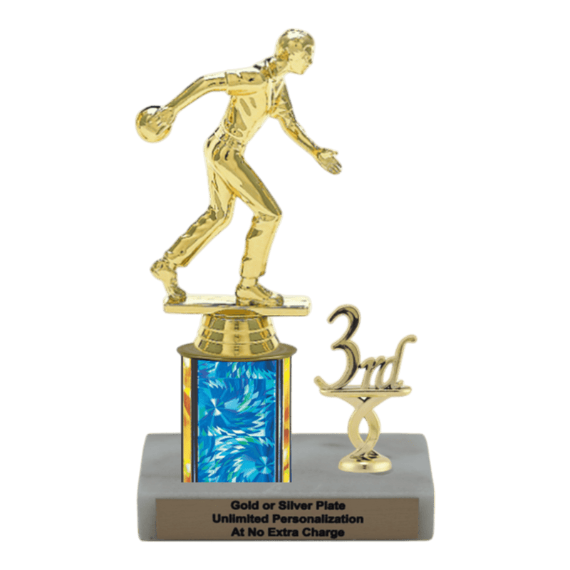 Custom Bowling Trophy - Type L Series 3551 - Anderson Trophy Co.