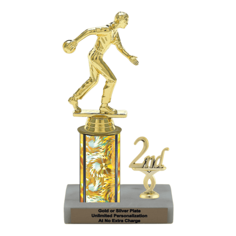 Custom Bowling Trophy - Type L Series 3551 - Anderson Trophy Co.