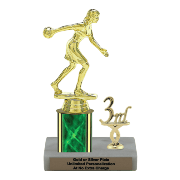 Custom Bowling Trophy - Type L Series 3551 - Anderson Trophy Co.