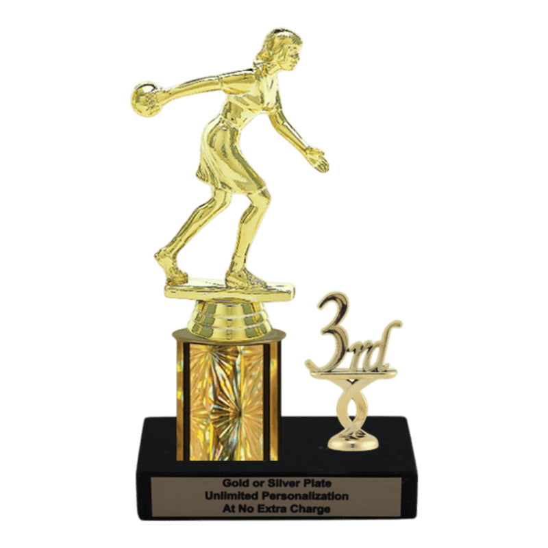 Custom Bowling Trophy - Type L Series 3551 - Anderson Trophy Co.