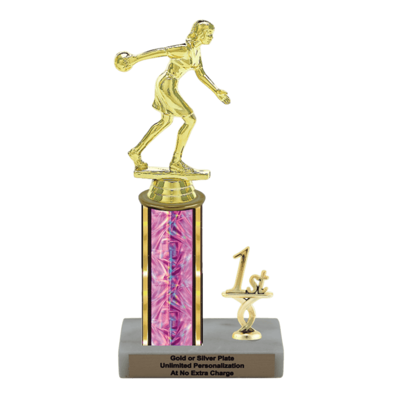 Custom Bowling Trophy - Type L Series 3551 - Anderson Trophy Co.