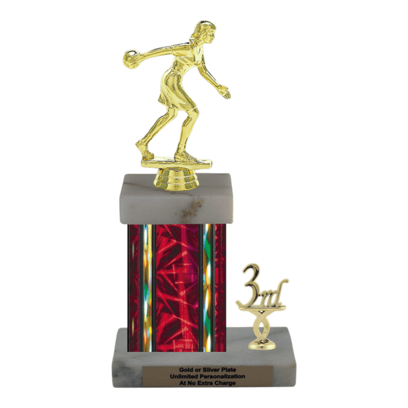 Custom Bowling Trophy - Type N Series 3551 - Anderson Trophy Co.