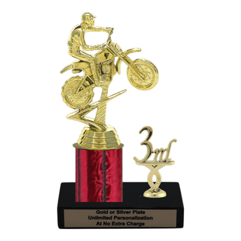 Custom Dirt Bike Motorcycle Trophy - Type L Series 3370 - Anderson Trophy Co.