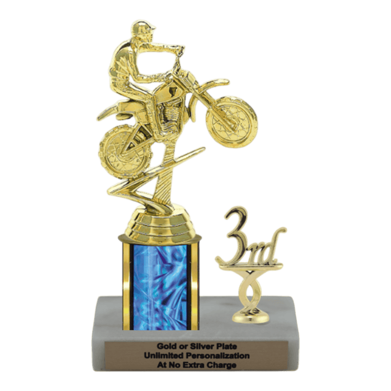 Custom Dirt Bike Motorcycle Trophy - Type L Series 3370 - Anderson Trophy Co.