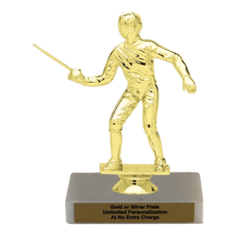 Custom Fencing Trophy - Type A Series 2F2022 - Anderson Trophy Co.