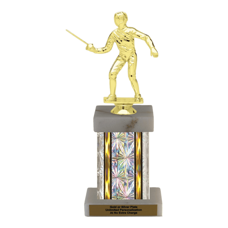 Custom Fencing Trophy - Type F Series 2F2022 - Anderson Trophy Co.