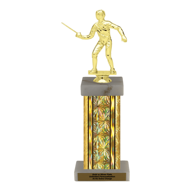 Custom Fencing Trophy - Type F Series 2F2022 - Anderson Trophy Co.