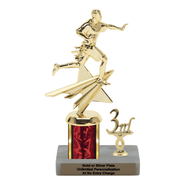 Custom Flag Football Trophy - Type L Series 32545 - Anderson Trophy Co.