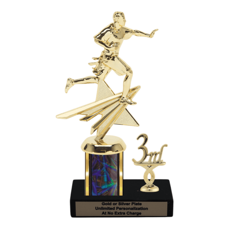 Custom Flag Football Trophy - Type L Series 32545 - Anderson Trophy Co.