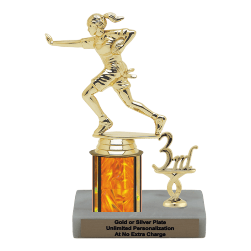 Custom Flag Football Trophy - Type L Series 34045 - Anderson Trophy Co.