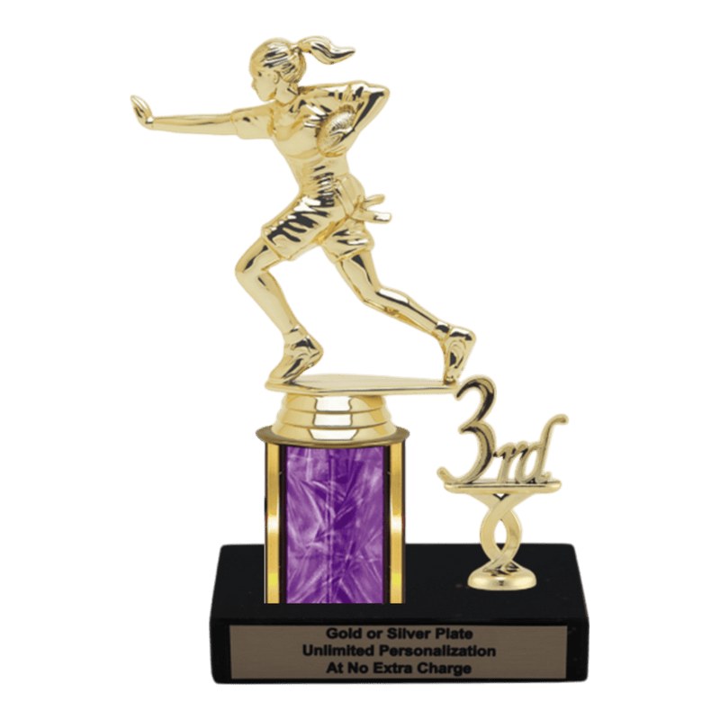 Custom Flag Football Trophy - Type L Series 34045 - Anderson Trophy Co.