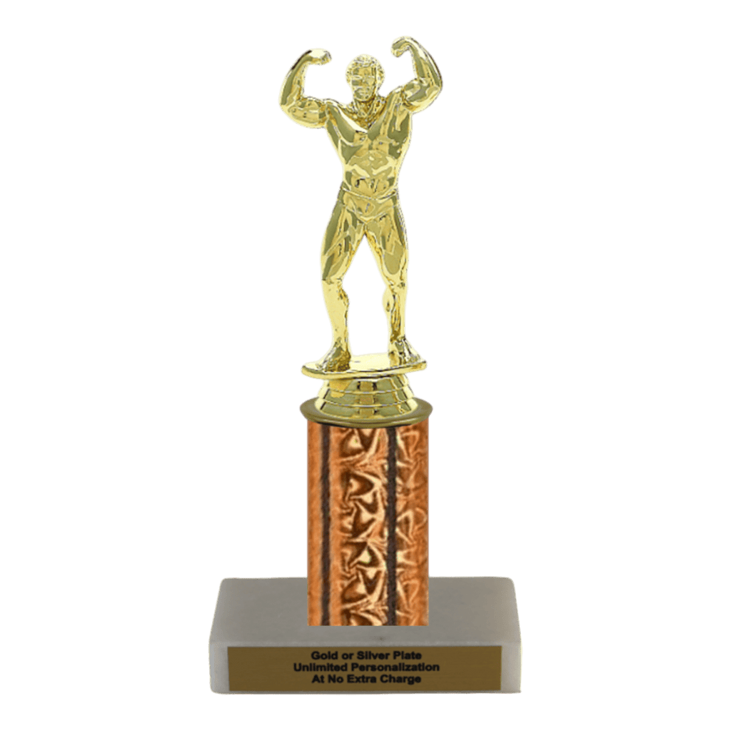 Exercise Trophy Custom Flex Bodybuilding Trophy - Type C Series 3400