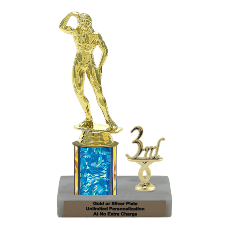 Custom Flex Bodybuilding Trophy - Type L Series 3400 - Anderson Trophy Co.