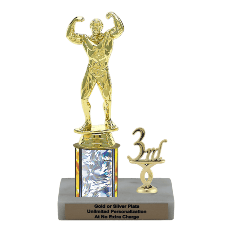 Custom Flex Bodybuilding Trophy - Type L Series 3400 - Anderson Trophy Co.